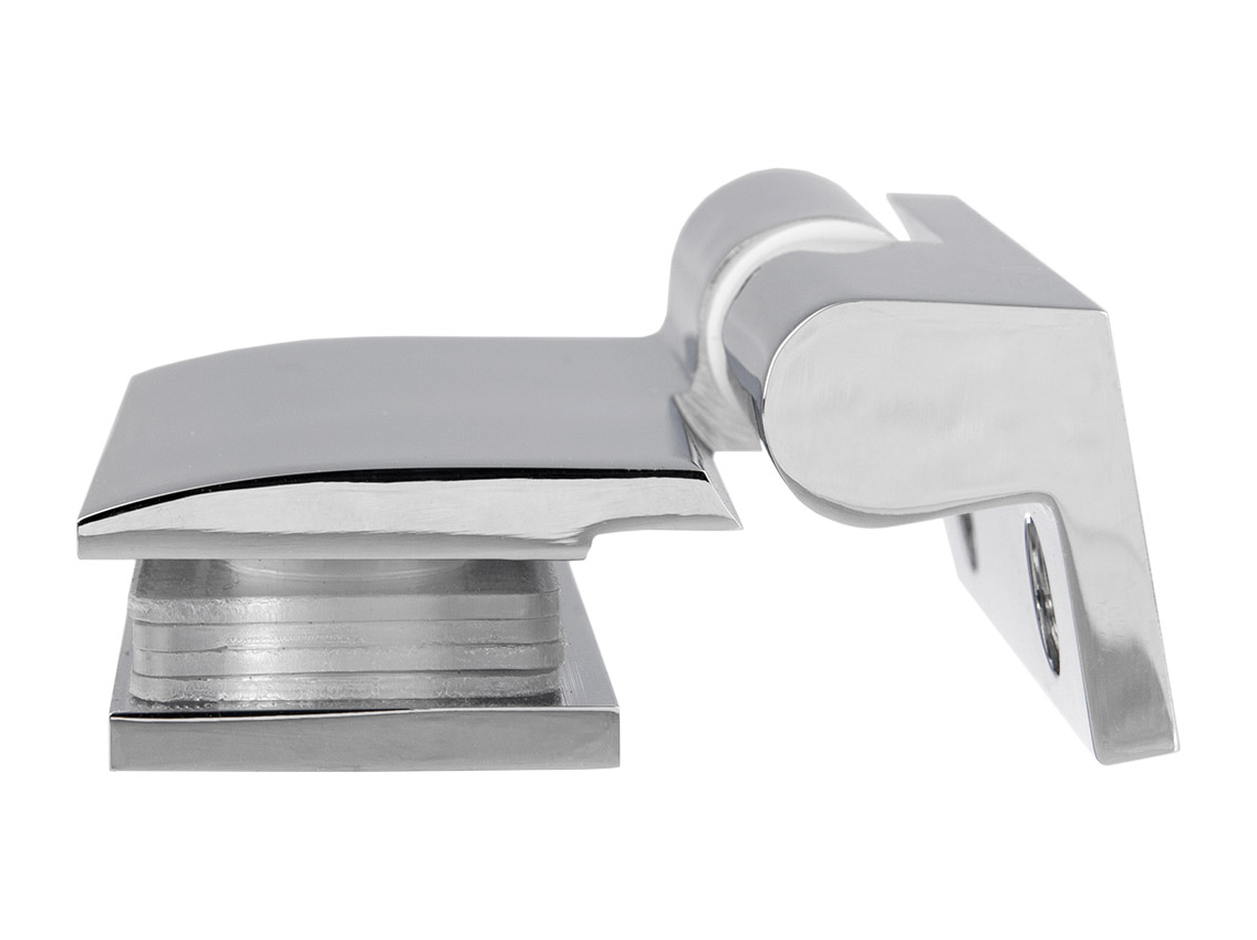 Петля стіна-скло права GIFF Glass Premio ANCONA полірований хром з підйомним механізмом