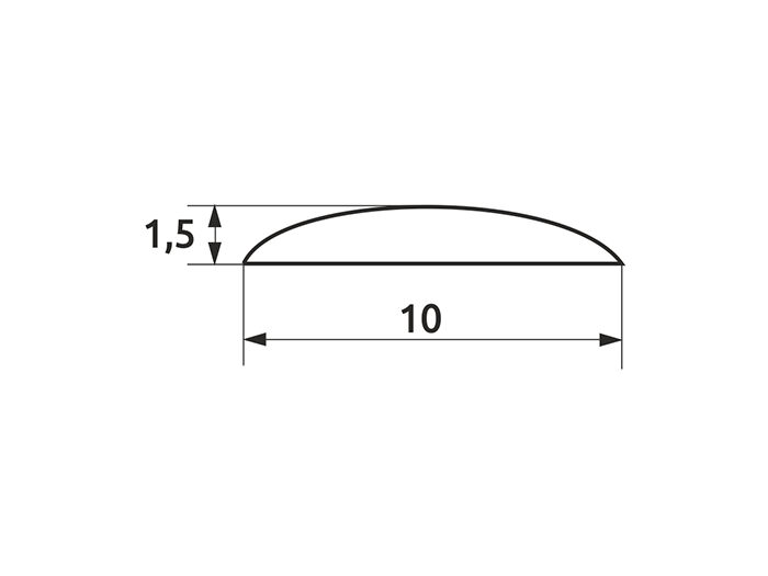 Демпфер (отбойник) силиконовый самоклеющийся GIFF прозрачный (упаковка 100 шт)
