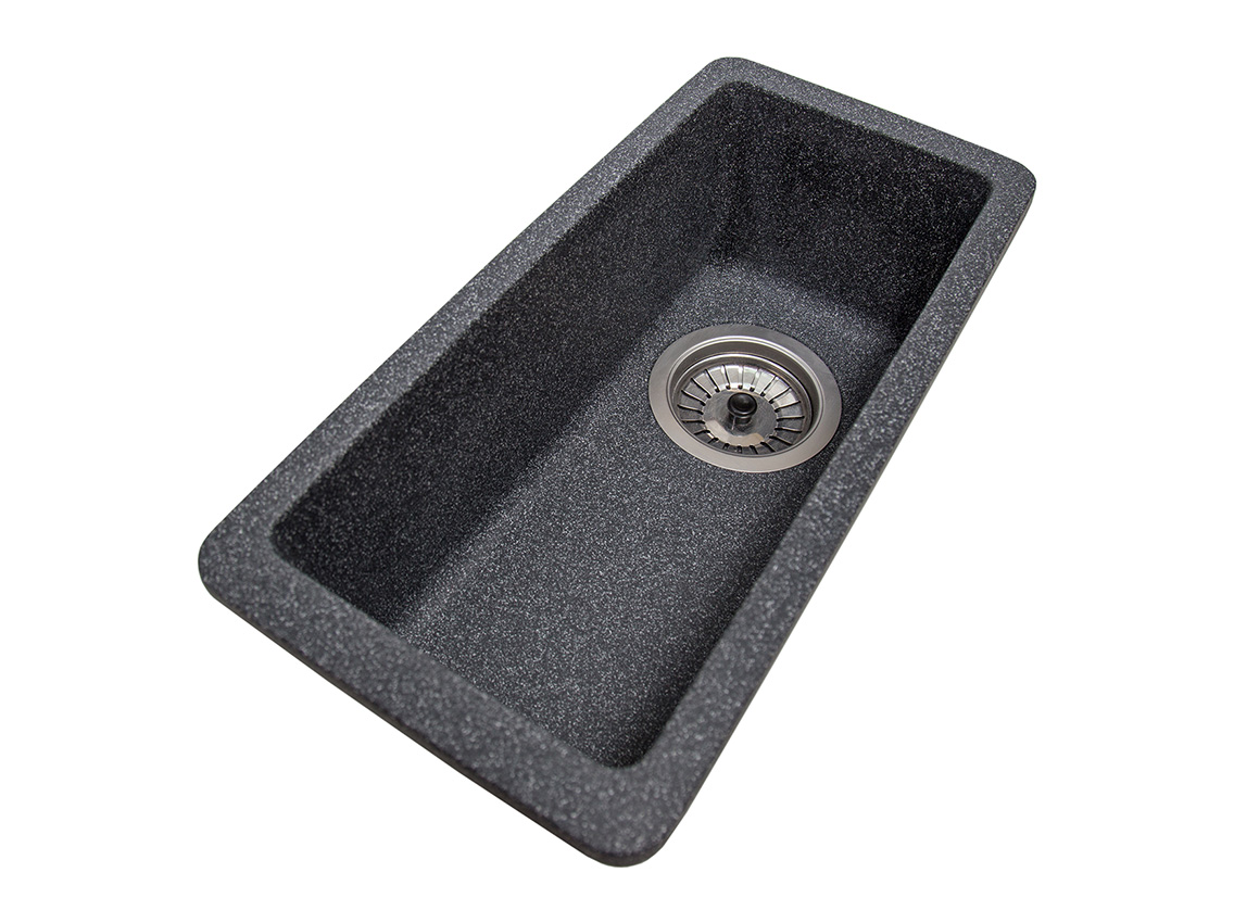 Мойка искусственный камень Solid Вега Плюс 200х420 черный гранит (под столешницу)