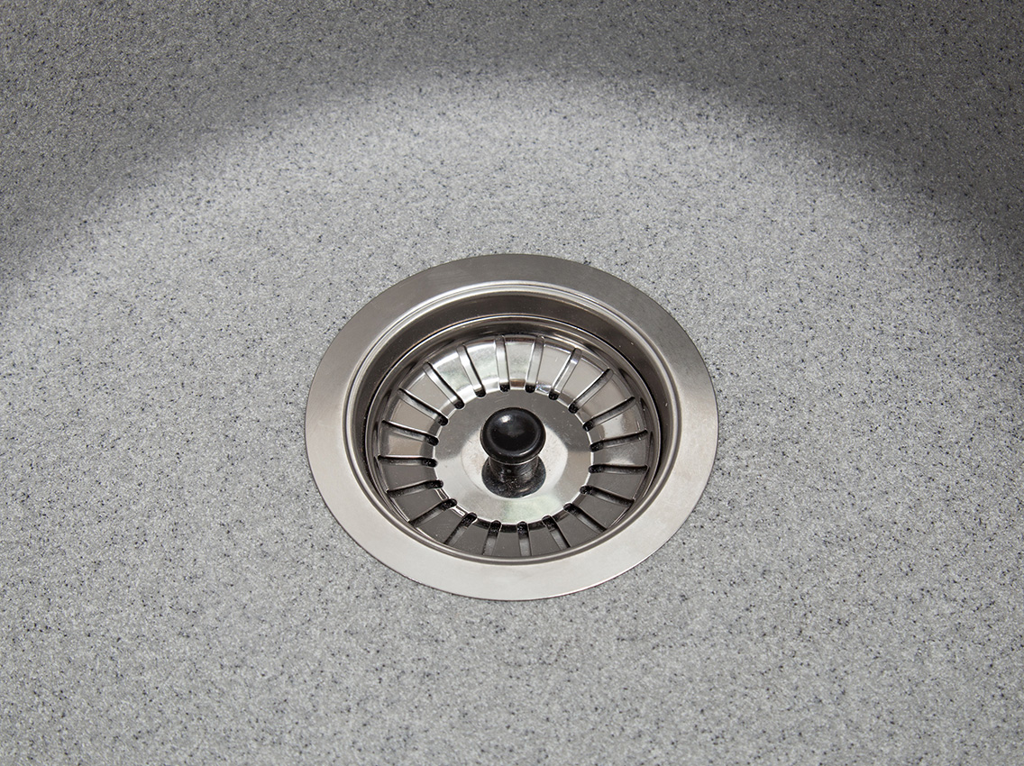 Мойка искусственный камень Solid Пони D475 серый гранит (с отверстием под смеситель)