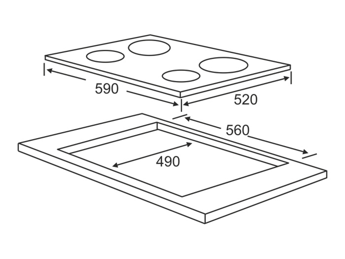 Варочная поверхность VCI 622 BA INTERLINE