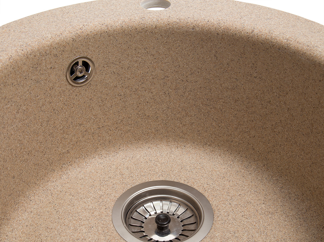 Мийка штучний камінь Solid Поні D475 латино беж (з отвором під змішувач)