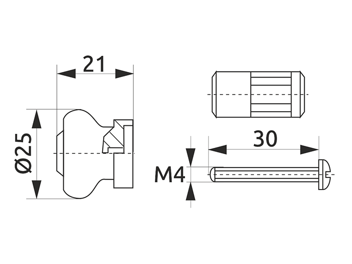 Заглушка трубы-рейлинга d=16 GIFF Ретро хром