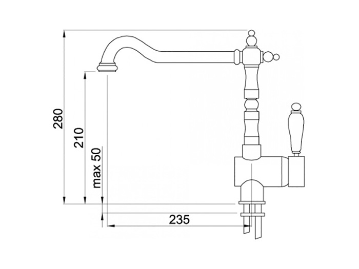 Змішувач Elleci Rio Brass