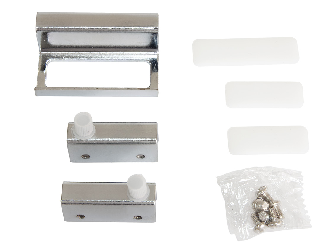 Петля для стекла GIFF (2 петли и ручка) хром