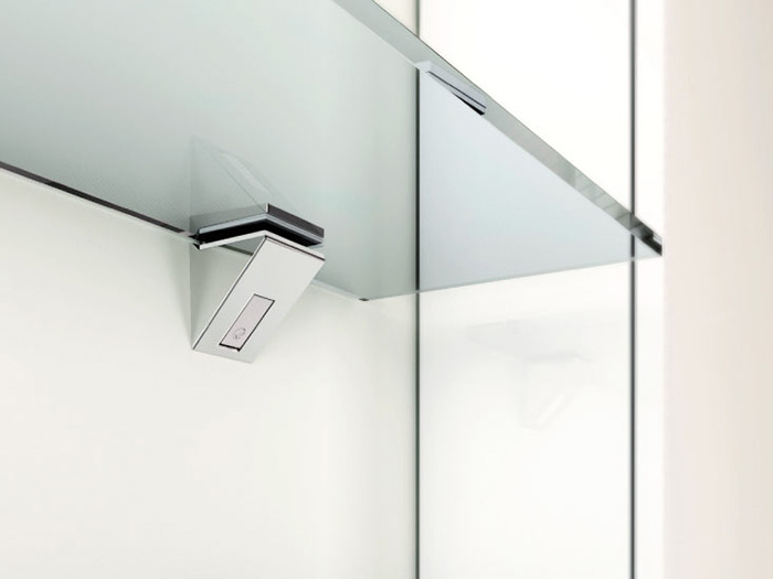 Кріплення для скляної полиці Italiana Ferramenta Kalabrone Mini чорний матовий (27196)