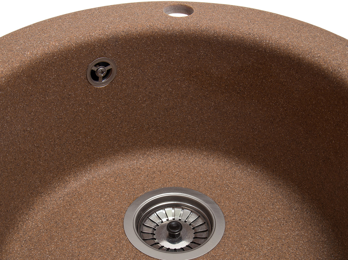Мийка штучний камінь Solid Поні D475 теракот (з отвором під змішувач)