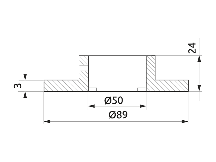 Фланец к опоре d=50 Lemax бронза (STK107 (BL))