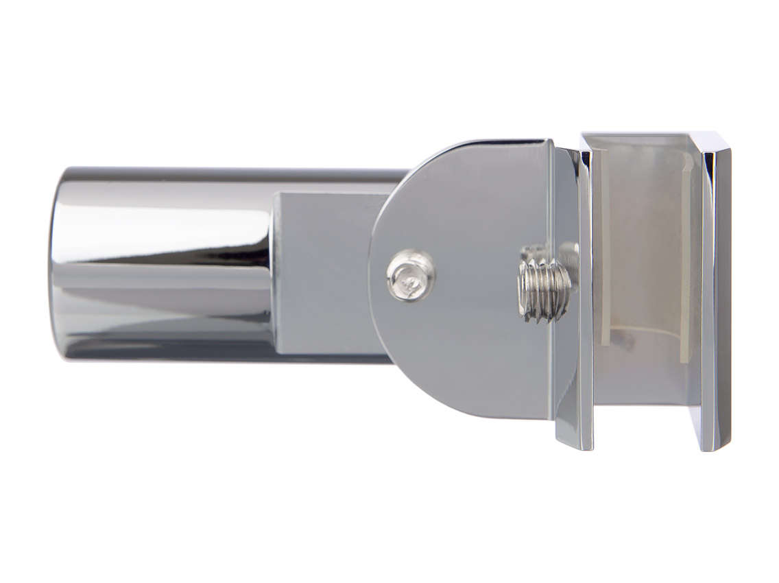 Соединитель стекло-труба 19 мм регулируемый GIFF полированный хром