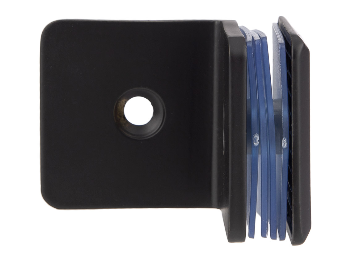 Конектор 90° стіна-скло GIFF 722 чорний матовий