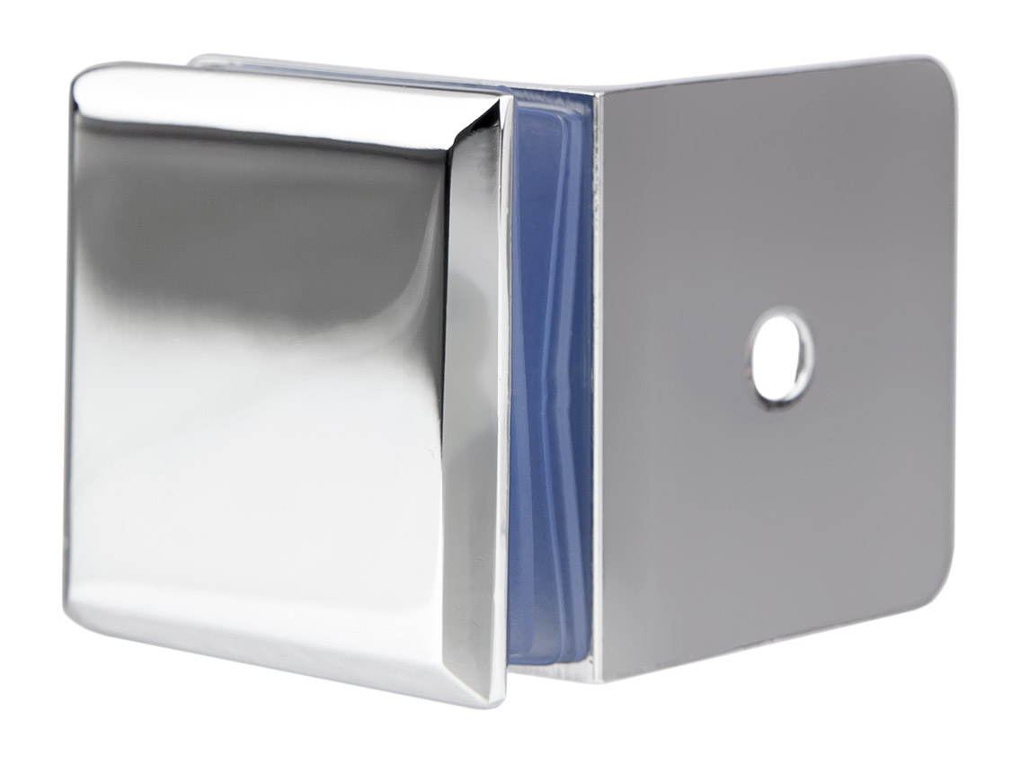 Коннектор 90° стена-стекло GIFF 722 полированный хром