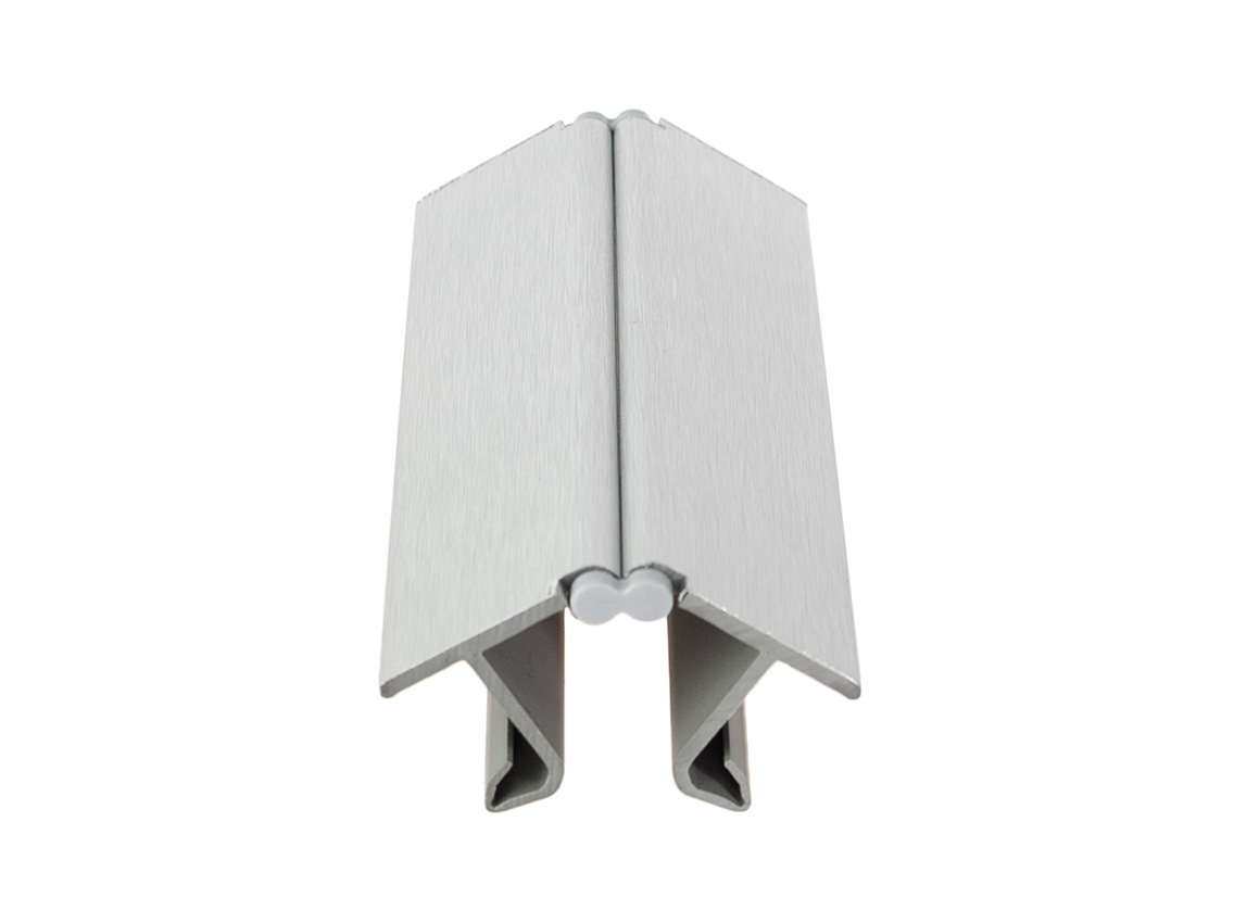 Кут до цоколю 90*-135* Volpato Н=100 алюміній браш