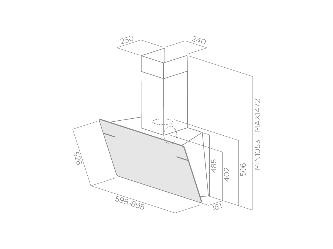 Витяжка LESSENZA BL/A/90 Elica
