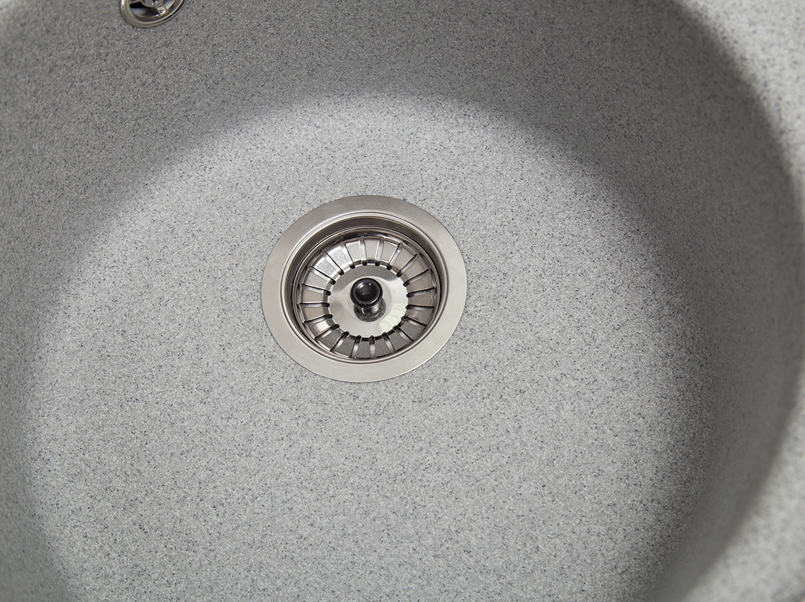 Мойка искусственный камень Solid Пони D475 серый гранит (с отверстием под смеситель)