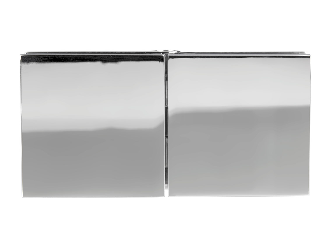 Конектор GIFF Glass Premio MILANO регульований скло-скло полірований хром