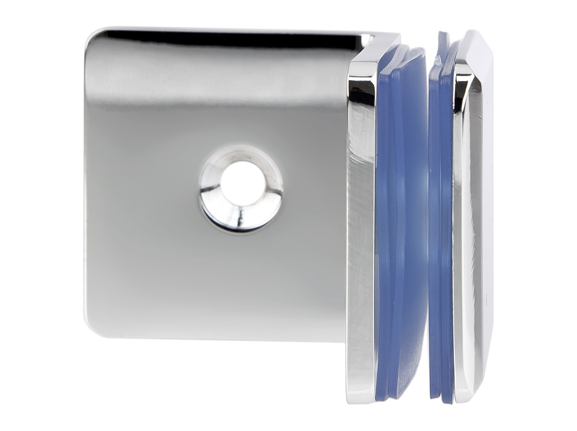 Коннектор 90° стена-стекло GIFF 722 полированный хром