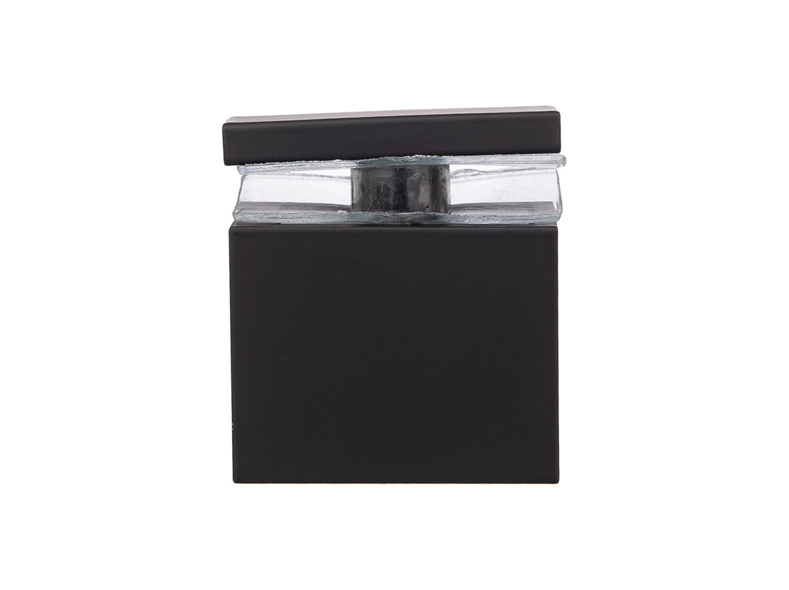 Соединитель стекло-труба 30x10 мм сквозной GIFF 318+ черный матовый