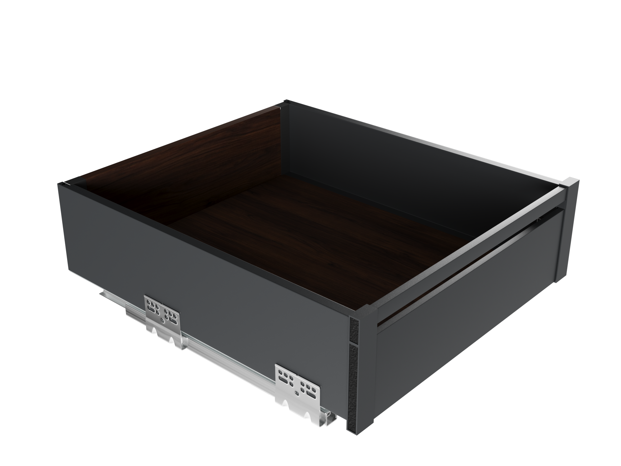 Кріплення передньої панелі GIFF PRIME FlatBox 3D H=116 (комплект 2 шт) графіт