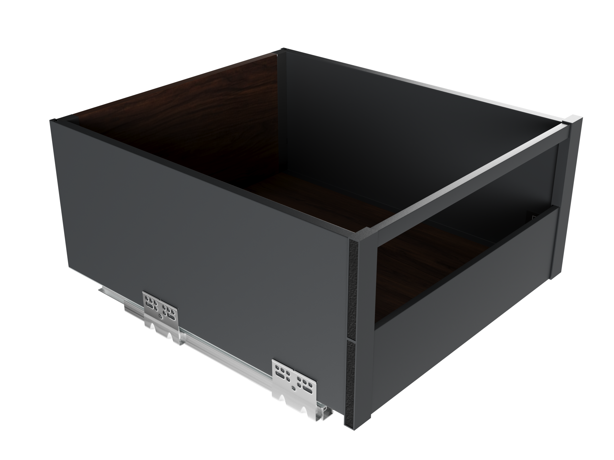 Кріплення передньої панелі GIFF PRIME FlatBox 3D H=199 (комплект 2 шт) графіт