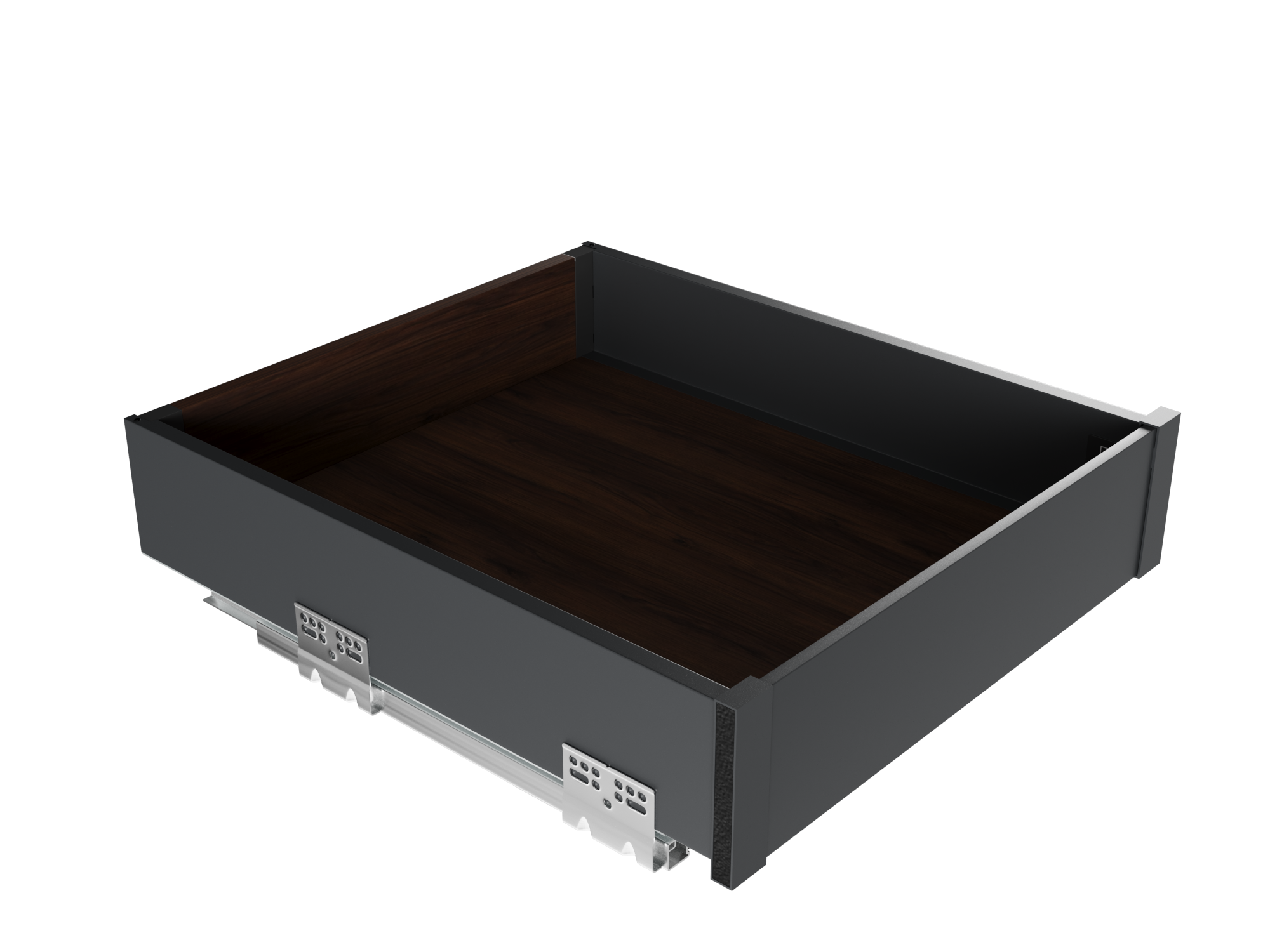 Кріплення передньої панелі GIFF PRIME FlatBox 3D H=84 (комплект 2 шт) графіт