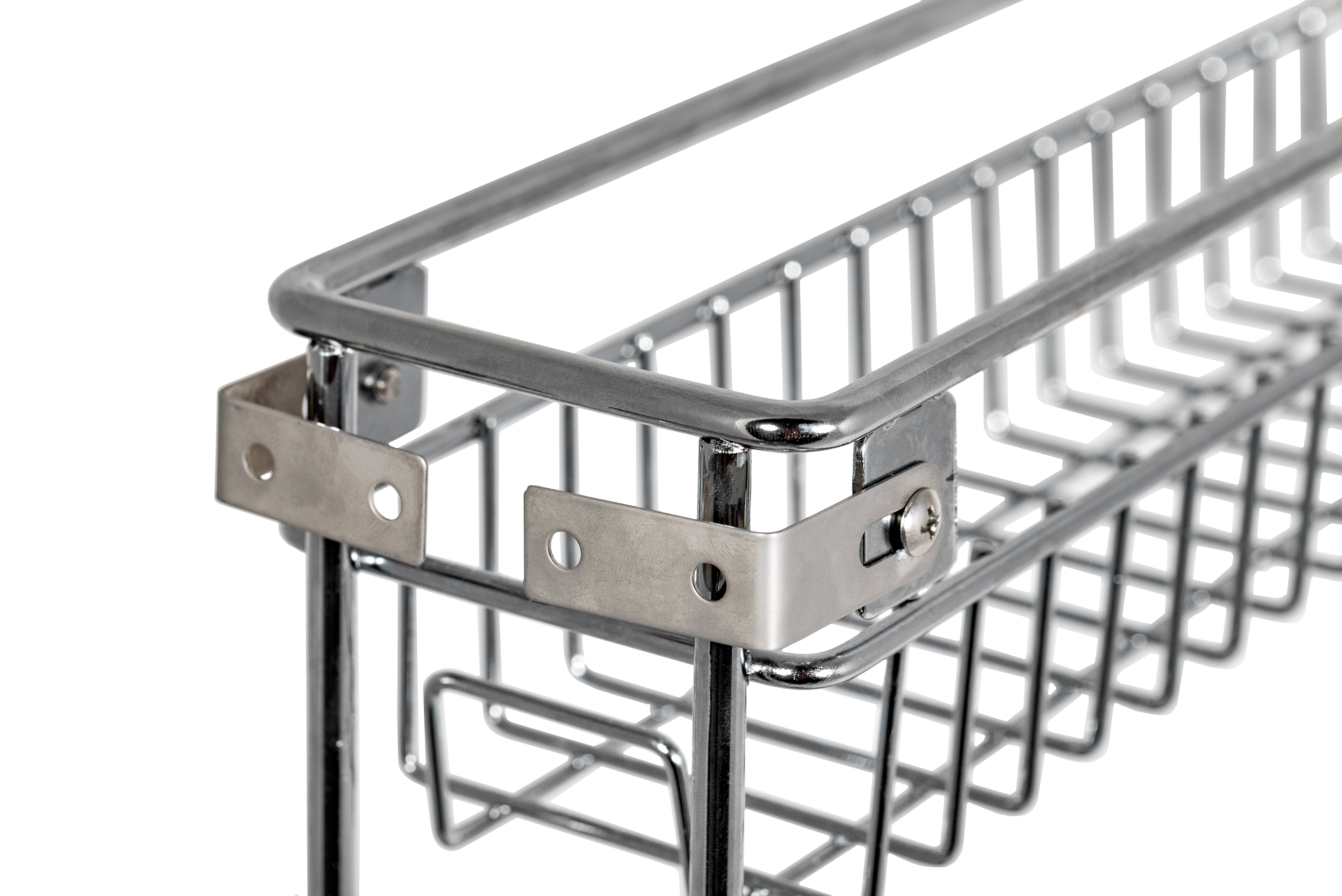 Карго фасад 150 нижнее крепление с доводчиком GIFF хром (2 полки)