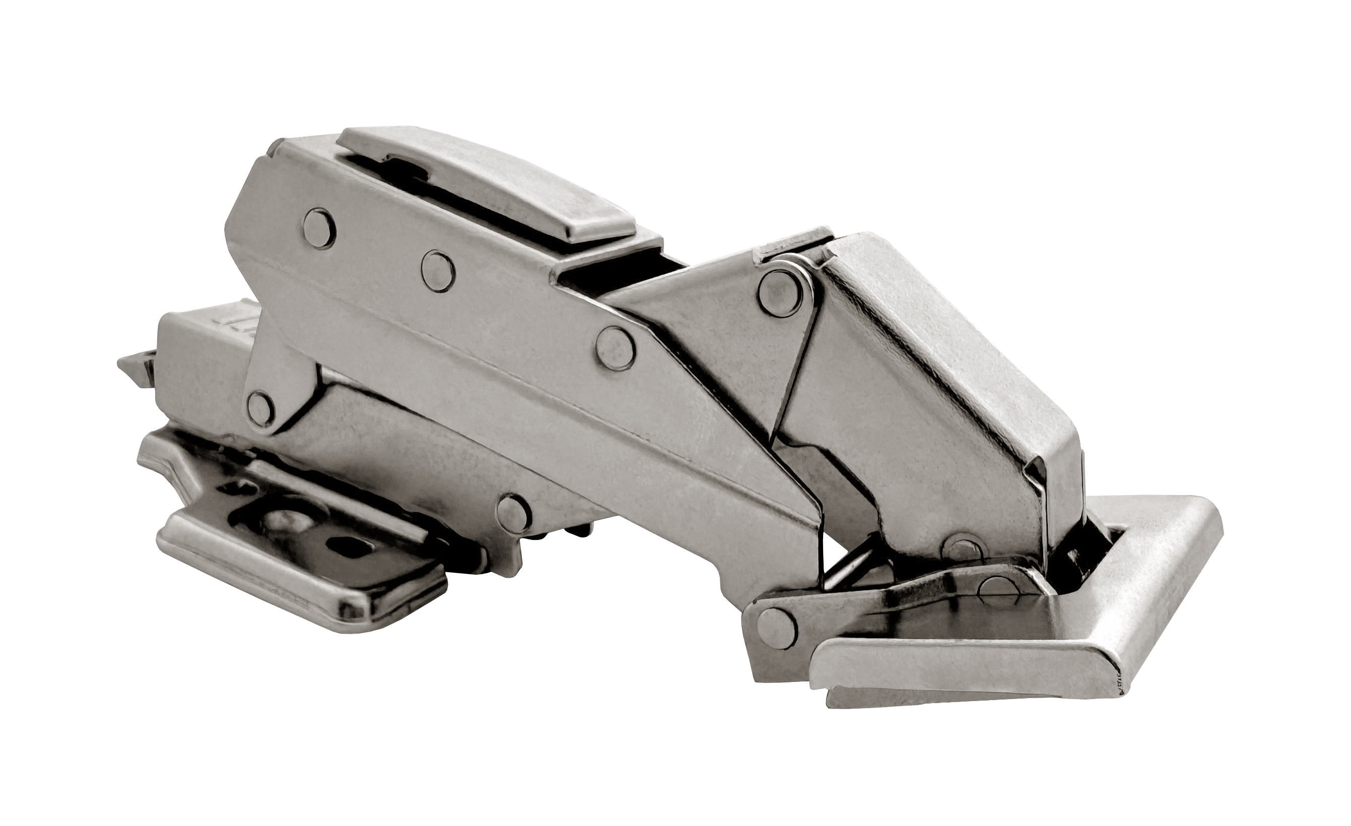  Петля накладная для тонких фасадов c доводчиком Clip-on 3D GIFF PRIME H=0 никель