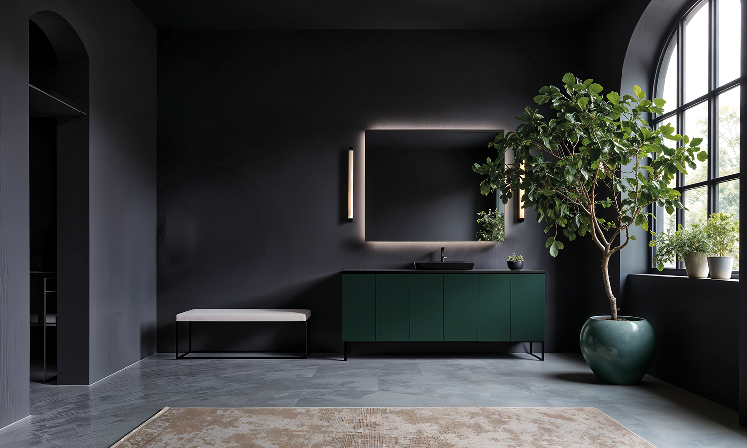 Плита LuxeForm Idea матова 2800*1300*17,7 Оксамитовий зелений (MT-083 iS) / DUO