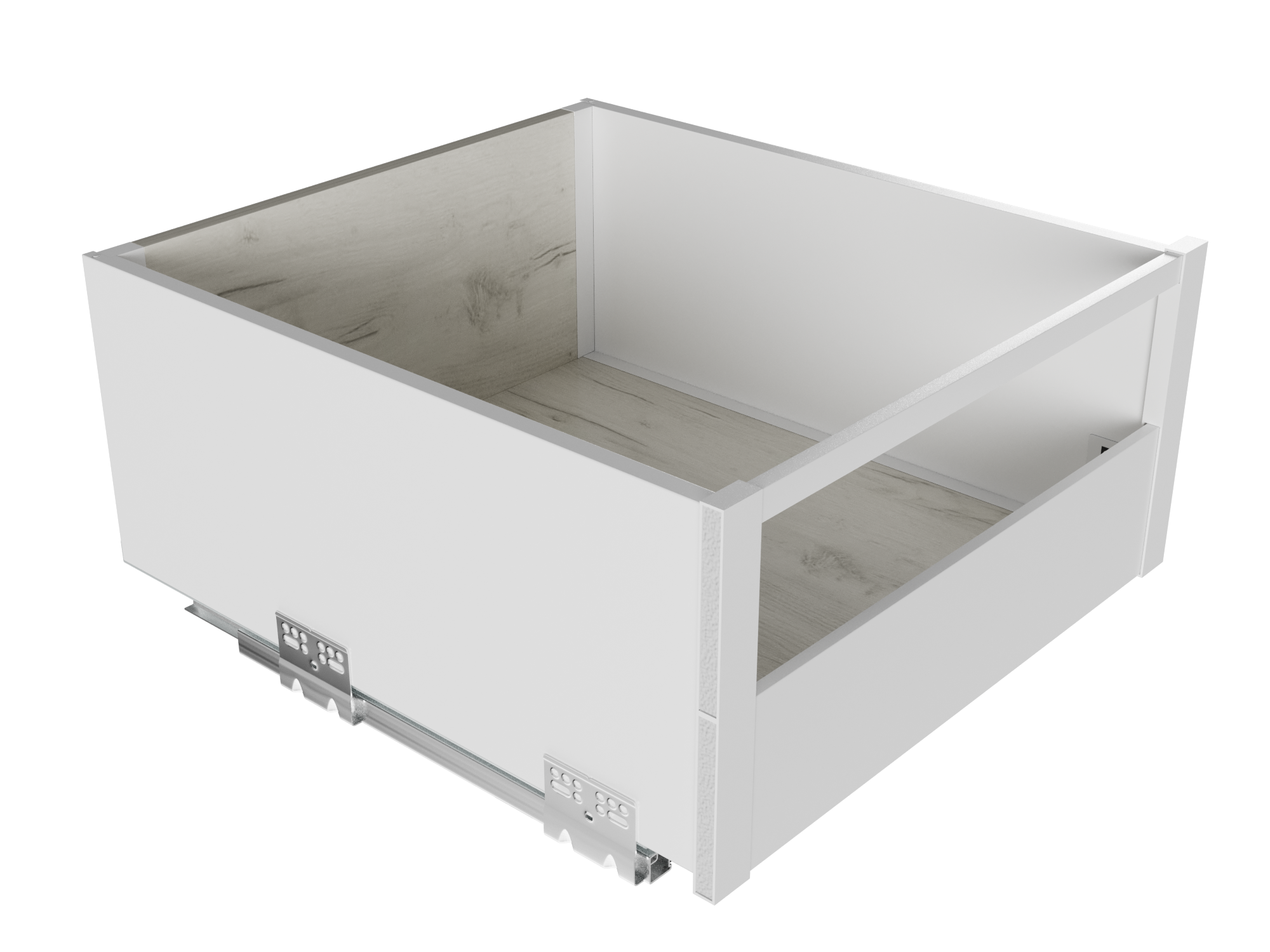 Крепление передней панели GIFF PRIME FlatBox 3D H=199 (комплект 2 шт) белый