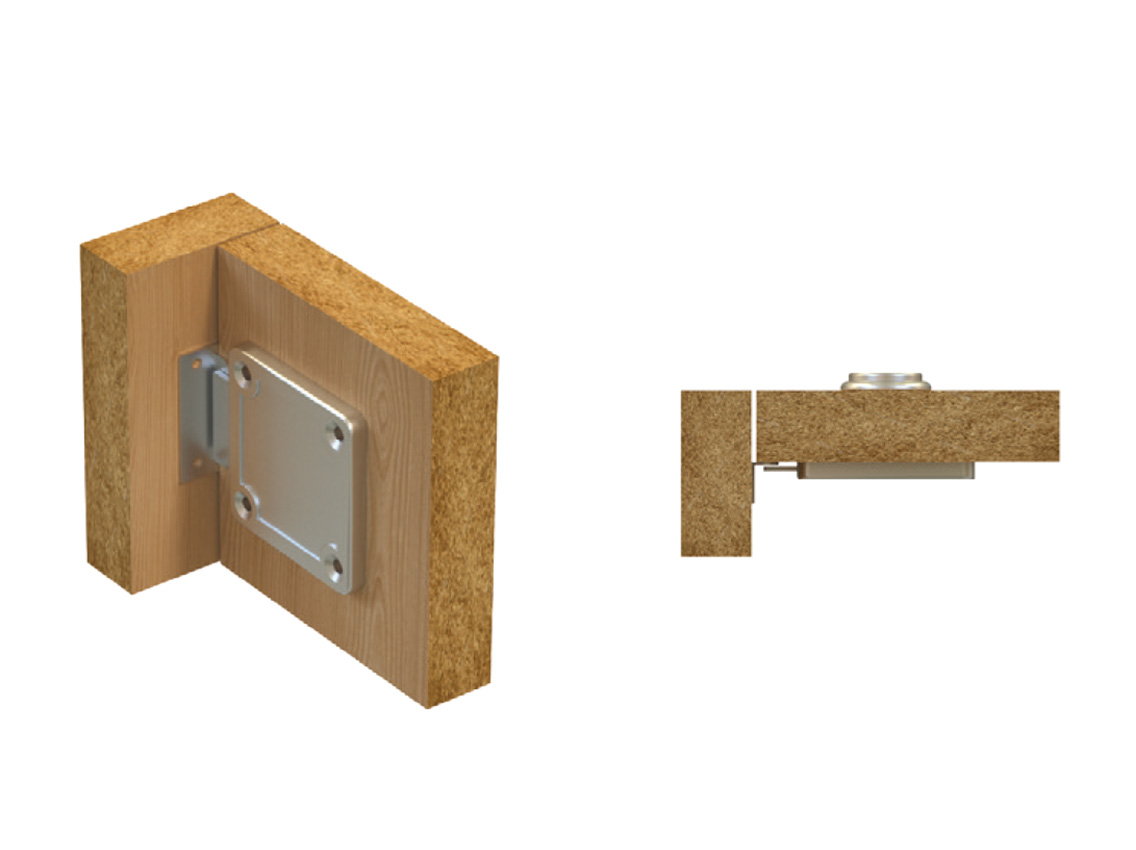 Замок мебельный накладной с язычком GIFF 138 хром