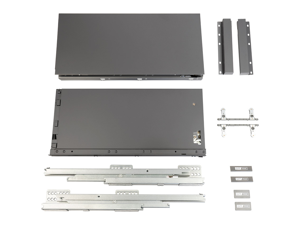 Выдвижной ящик GIFF PRIME FlatBox L=550 H=199 графит