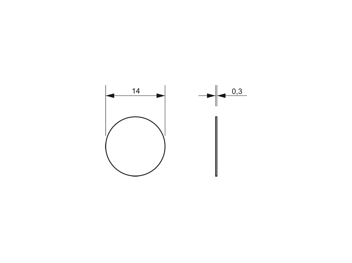 Заглушка на конфірмат самоклеюча Weiss d=14 ясень ліон (50 шт) (1298)