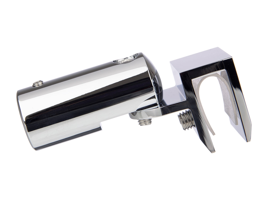 Соединитель стекло-труба 19 мм регулируемый GIFF полированный хром