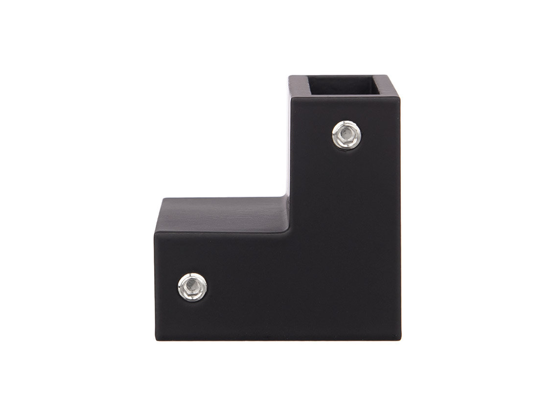 Соединитель 90° труба-труба 30x10 мм GIFF 315 черный матовый