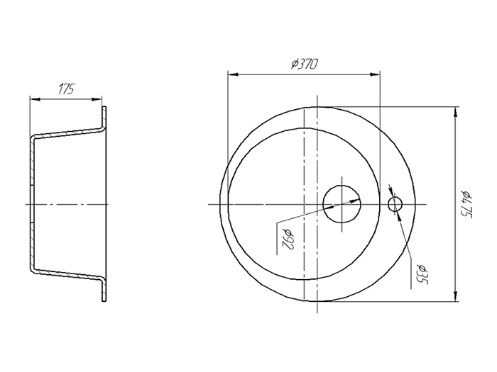 Мойка искусственный камень Solid Пони D475 серый гранит (с отверстием под смеситель)