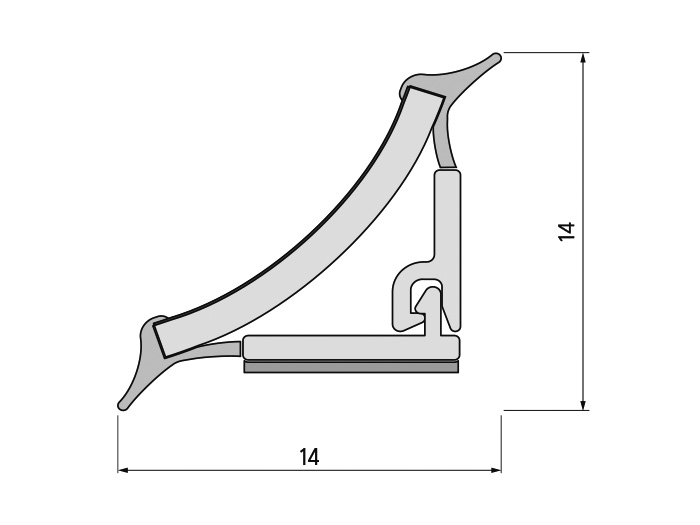 Плінтус Rehau 118 91624 Білий
