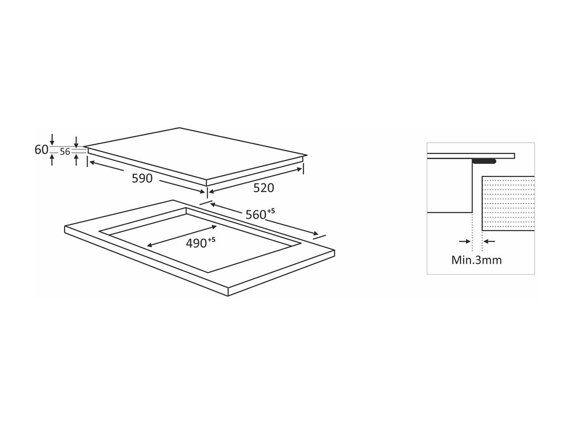 Варильна поверхня HIV 569 SIZ BA INTERLINE