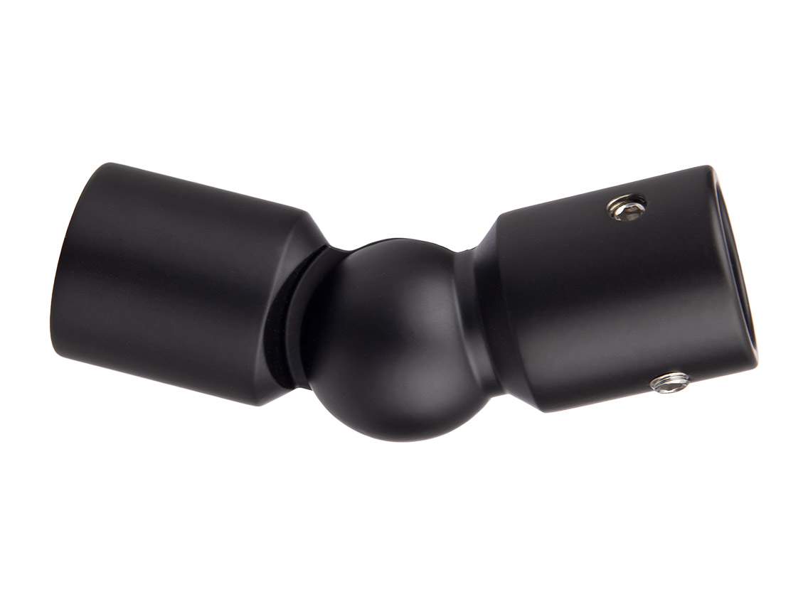 Соединитель труба-труба 19 мм поворотный GIFF 828 черный матовый