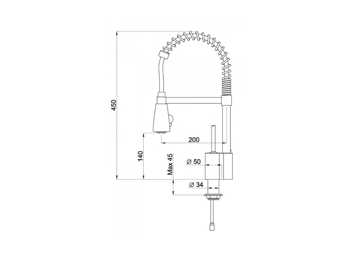 Смеситель Elleci Chef Chrome