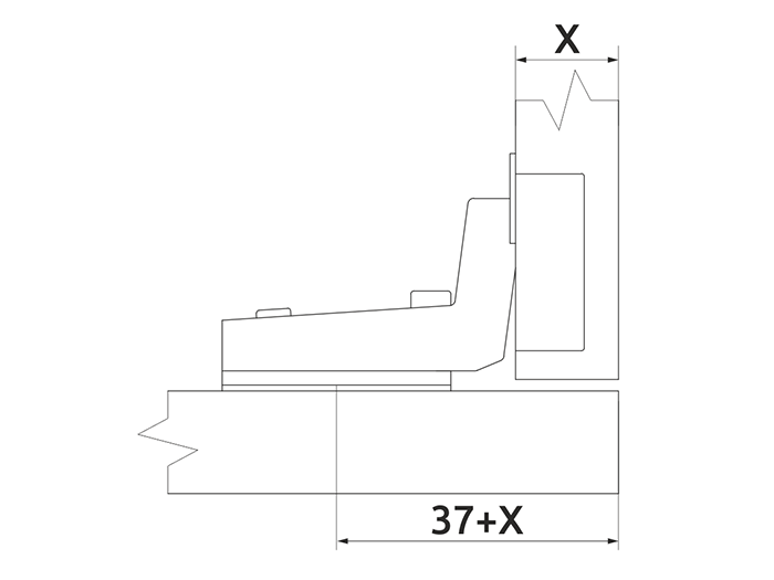 Петля вкладная Slide-on ALVA d=35 Н=0 никель