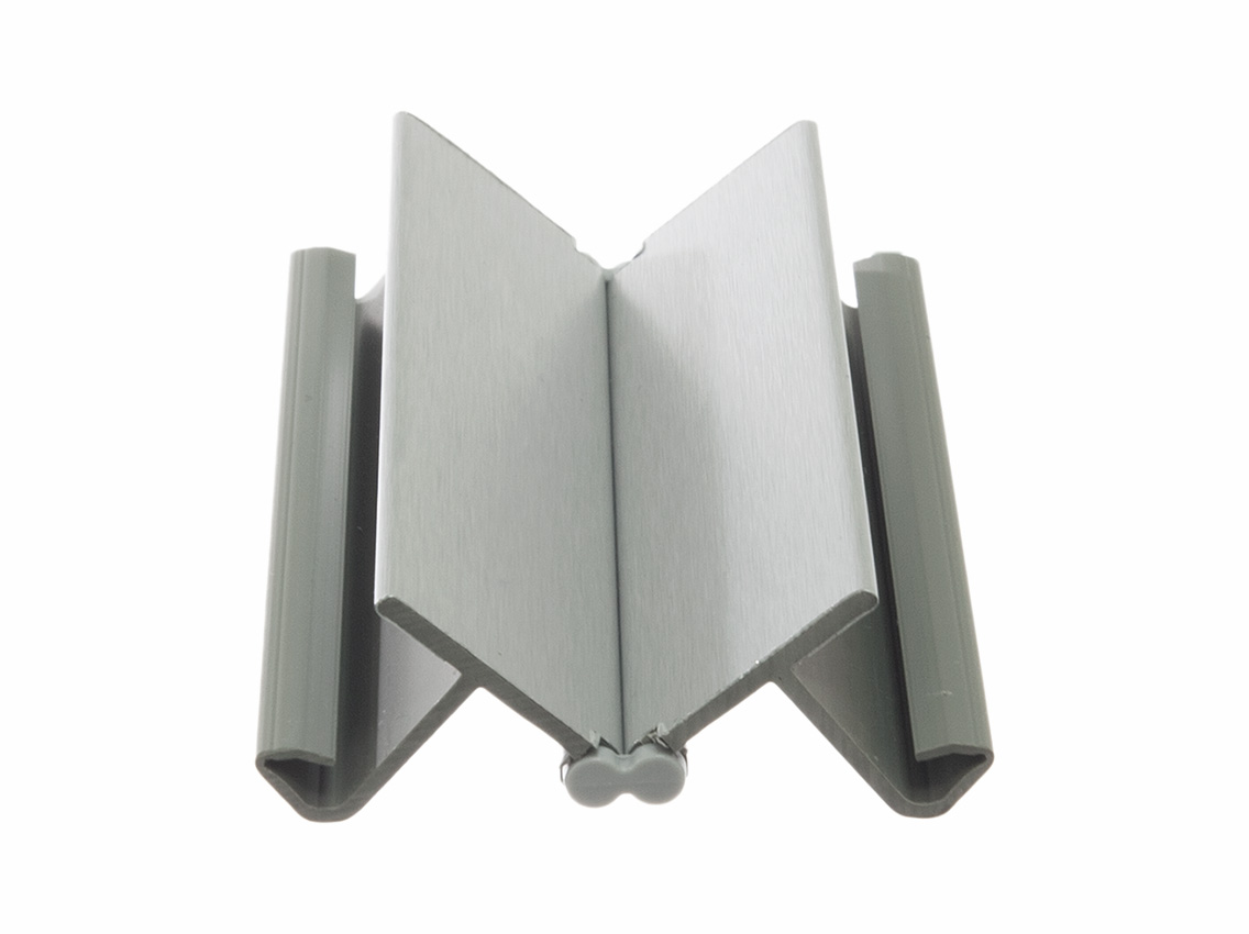 Кут до цоколю 90*-135* Volpato Н=100 алюміній браш