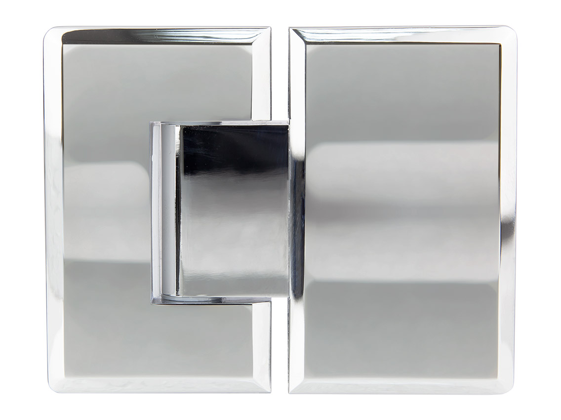 Петля 180° цинк. сплав скло-скло GIFF 303Zn полірований хром