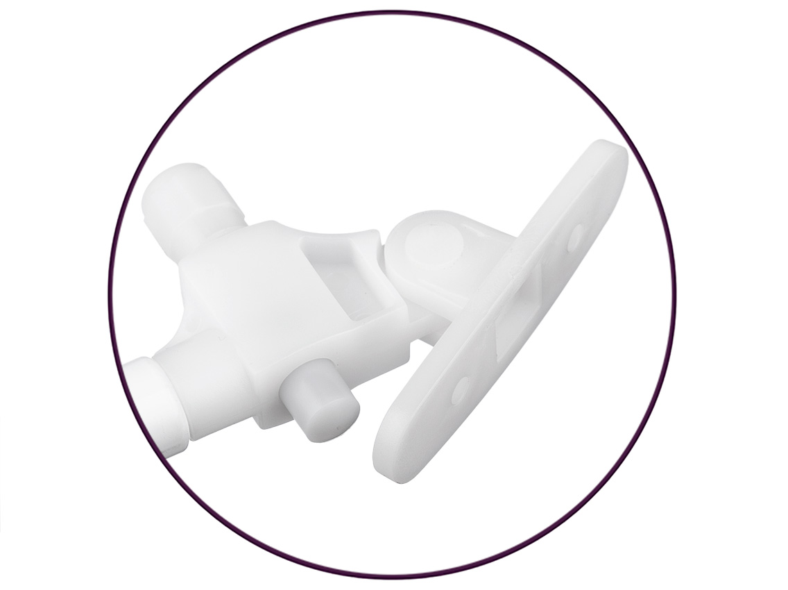 Подъемник GIFF Alto газовый с амортизатором L245 мм 60 N белый