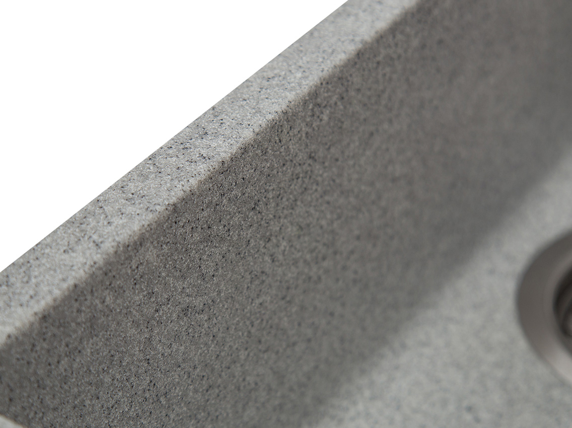 Мойка искусственный камень Solid Вега Плюс 200х420 серый гранит (под столешницу)