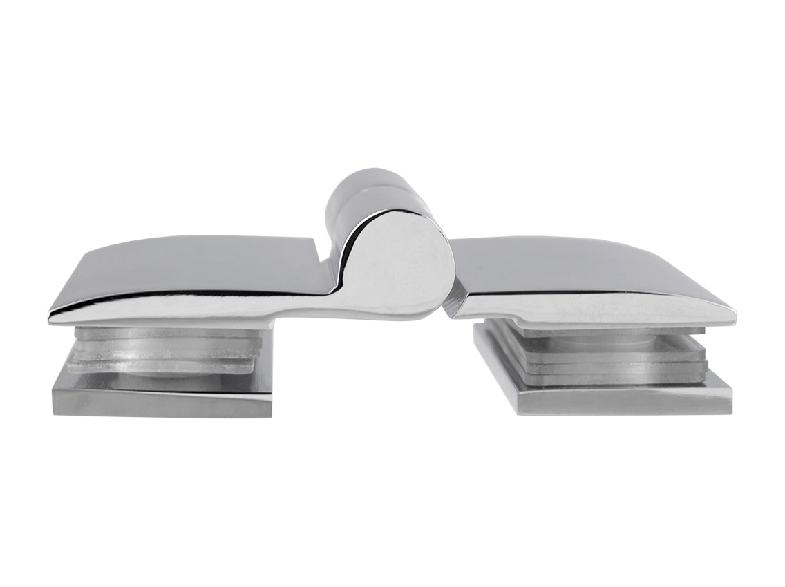 Петля скло-скло ліва GIFF Glass Premio ANCONA полірований хром з підйомним механізмом