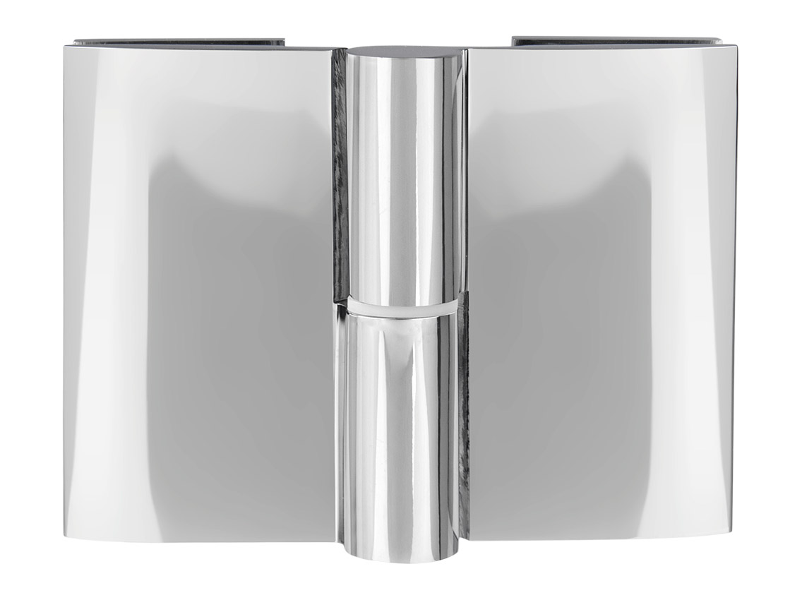 Петля скло-скло ліва GIFF Glass Premio ANCONA полірований хром з підйомним механізмом