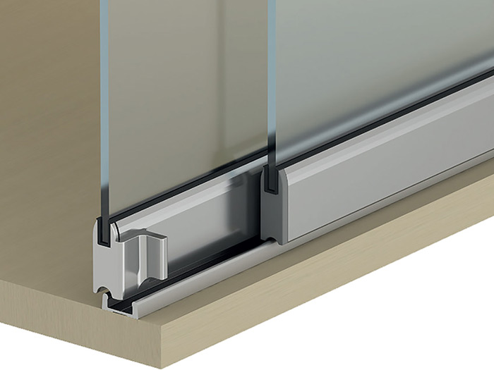 Albatur M45 1015 400 уплотнитель для стеклянной раздвижной системы, 4 мм