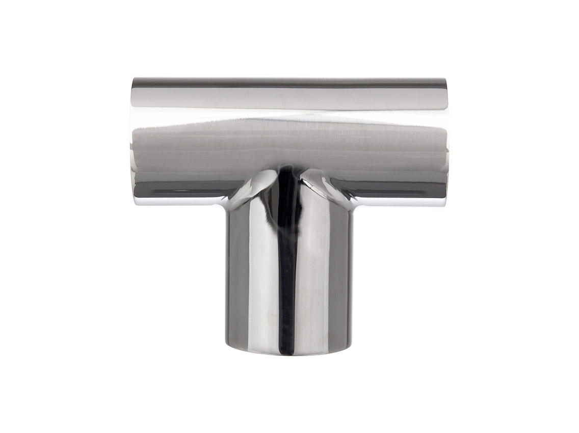 Соединитель тройной для труб 19 мм GIFF 831 полированный хром