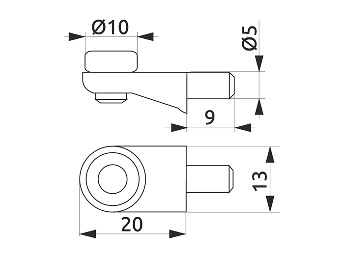 Полицетримач для скла з присоскою GIFF