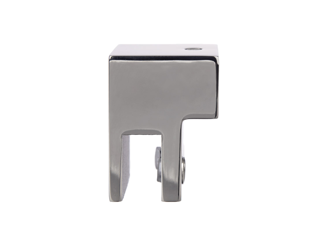 З'єднувач скло-труба 30x10 мм торцевий GIFF 311 полірований хром