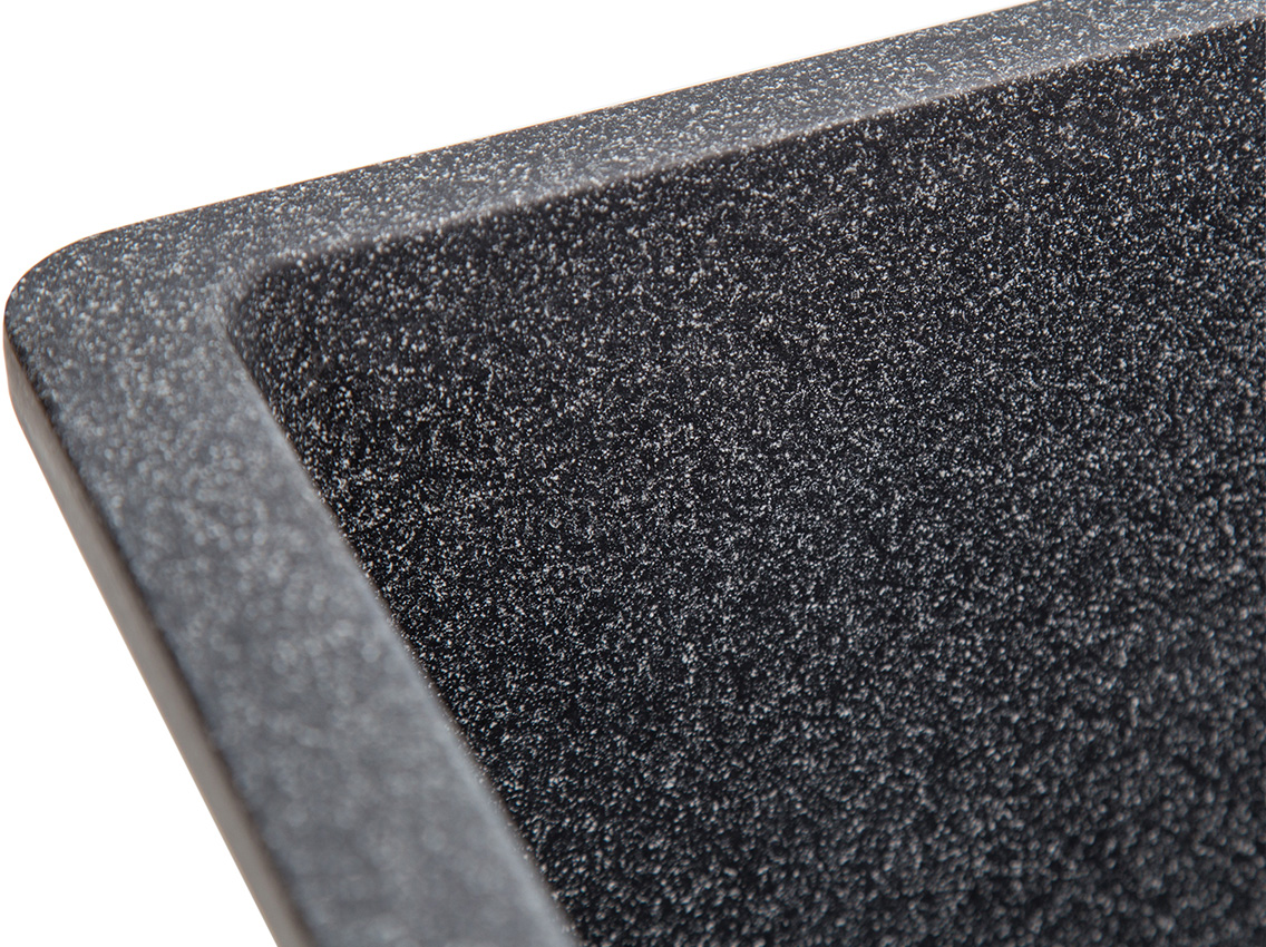 Мойка искусственный камень Solid Вега 440х420 черный гранит (под столешницу)